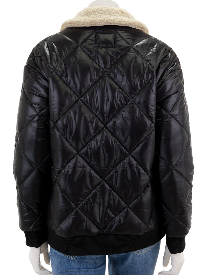 Back view of Rails' shay jacket in black.