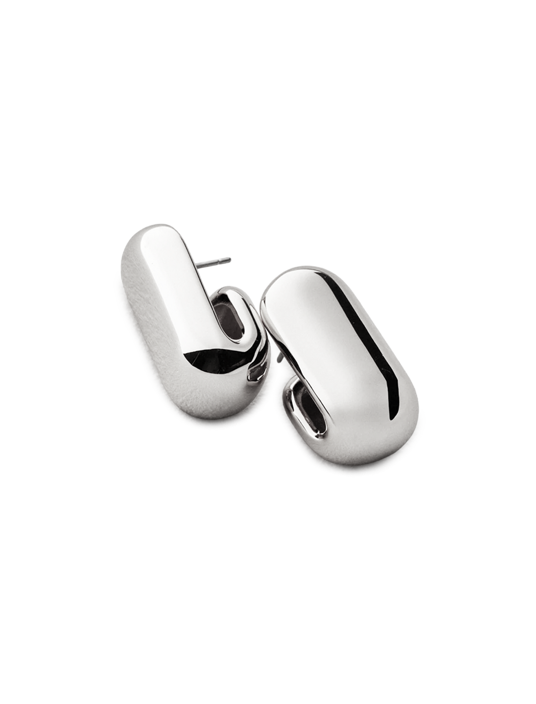 leon earrings in silver