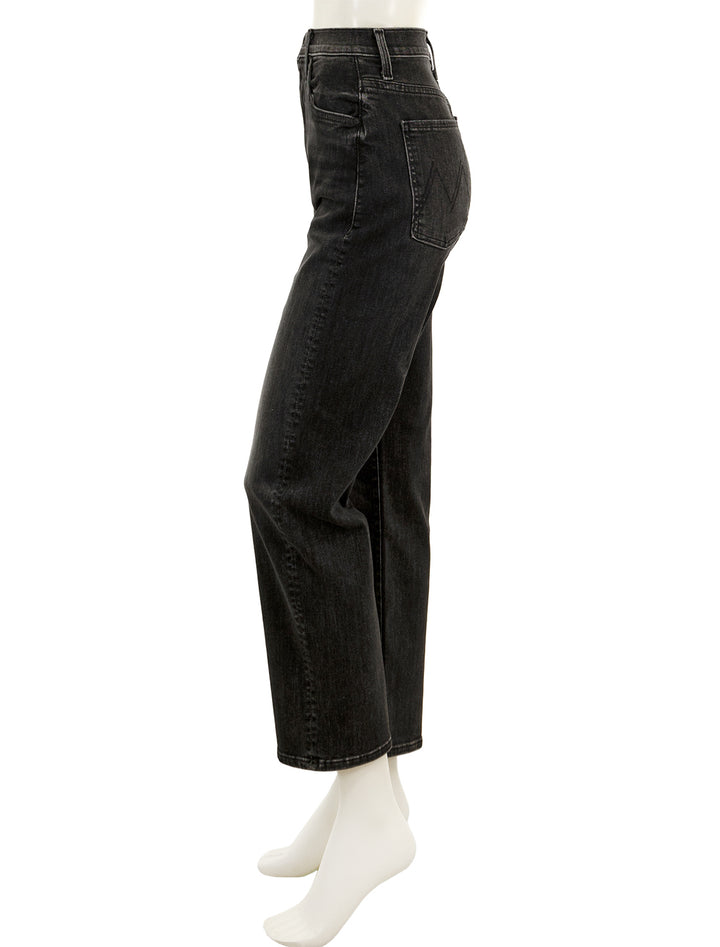 Side view of Mother Denim's the ditcher ankle in smoking section.