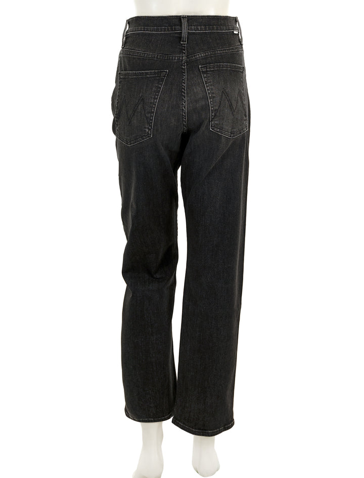 Back view of Mother Denim's the ditcher ankle in smoking section.