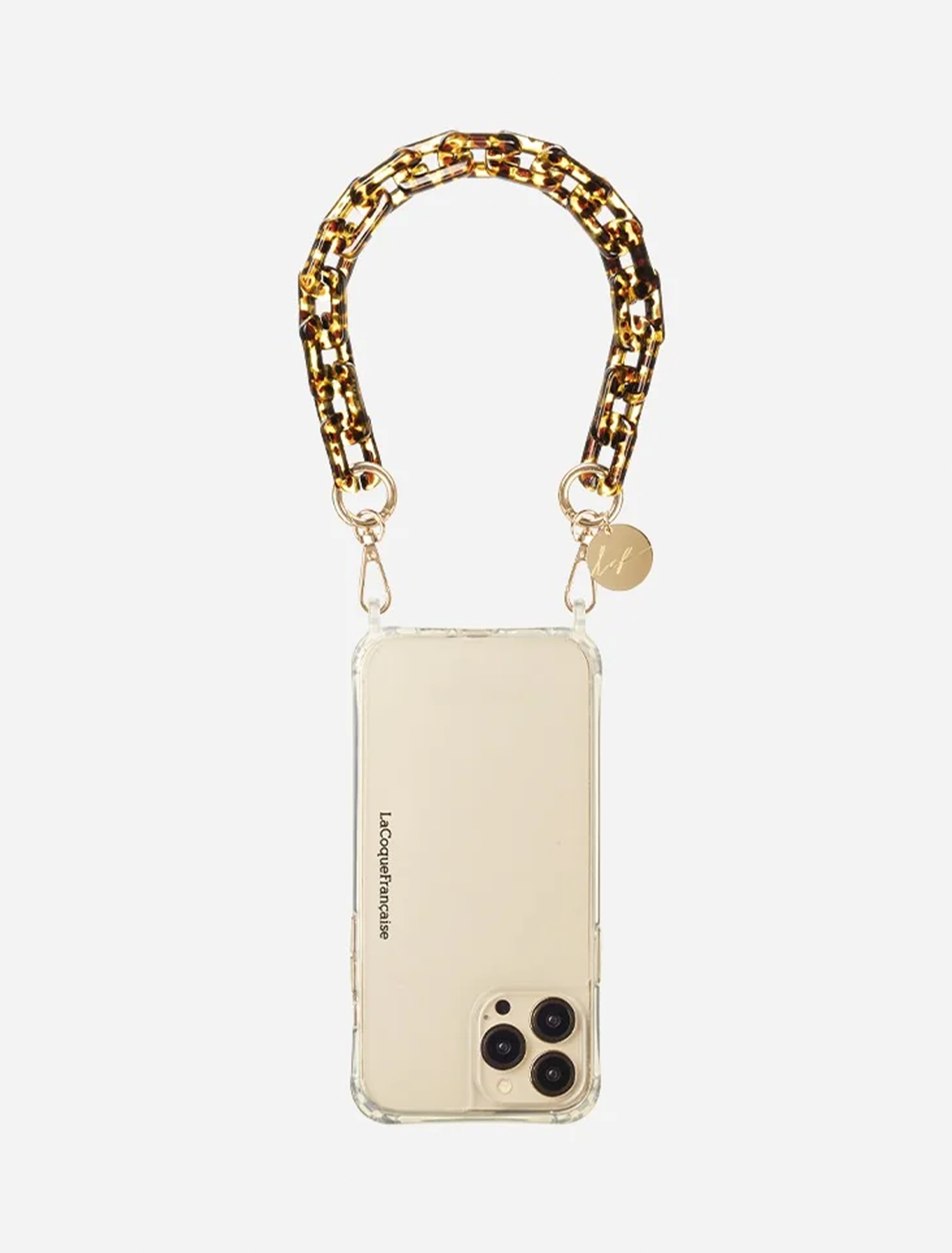 emmy short brown tortoise chain