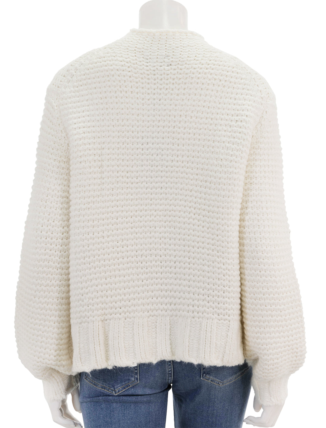 Back view of Line's annabelle in white lotus.