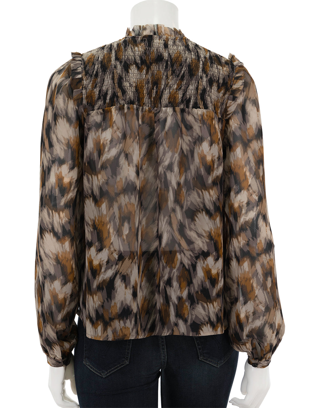 Back view of Steve Madden's drew top in oak bluff.