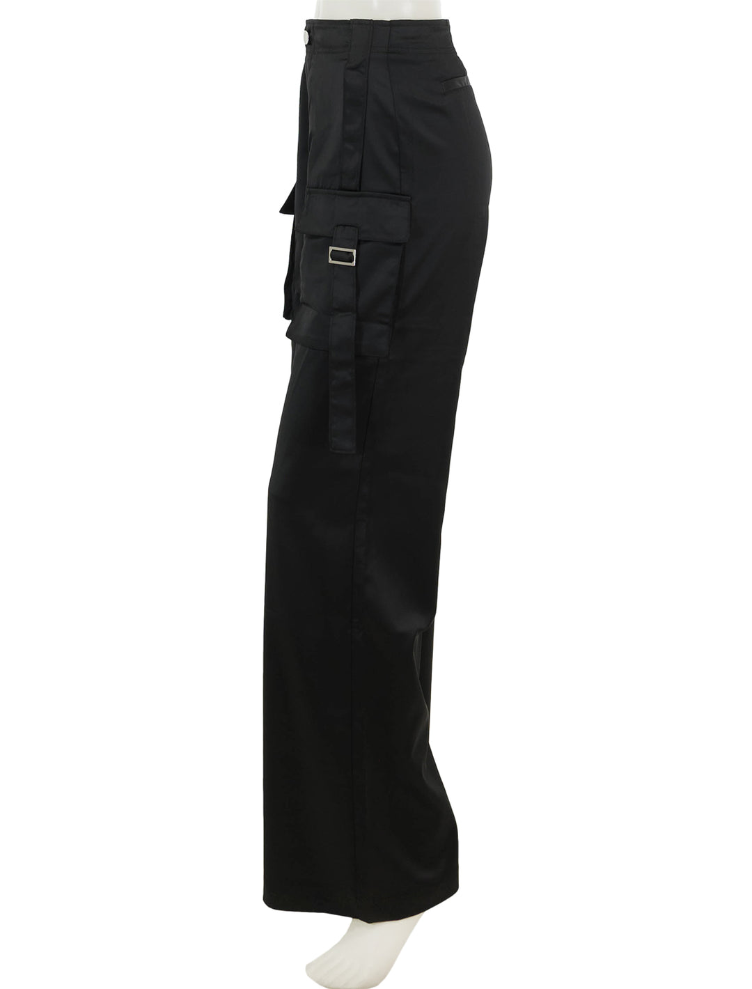 Side view of Steve Madden's ace pant in black.