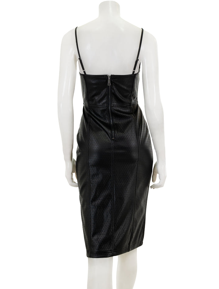 Back view of Steve Madden's giselle dress in black.