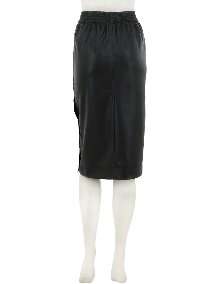 Back view of Steve Madden's carla skirt in black.
