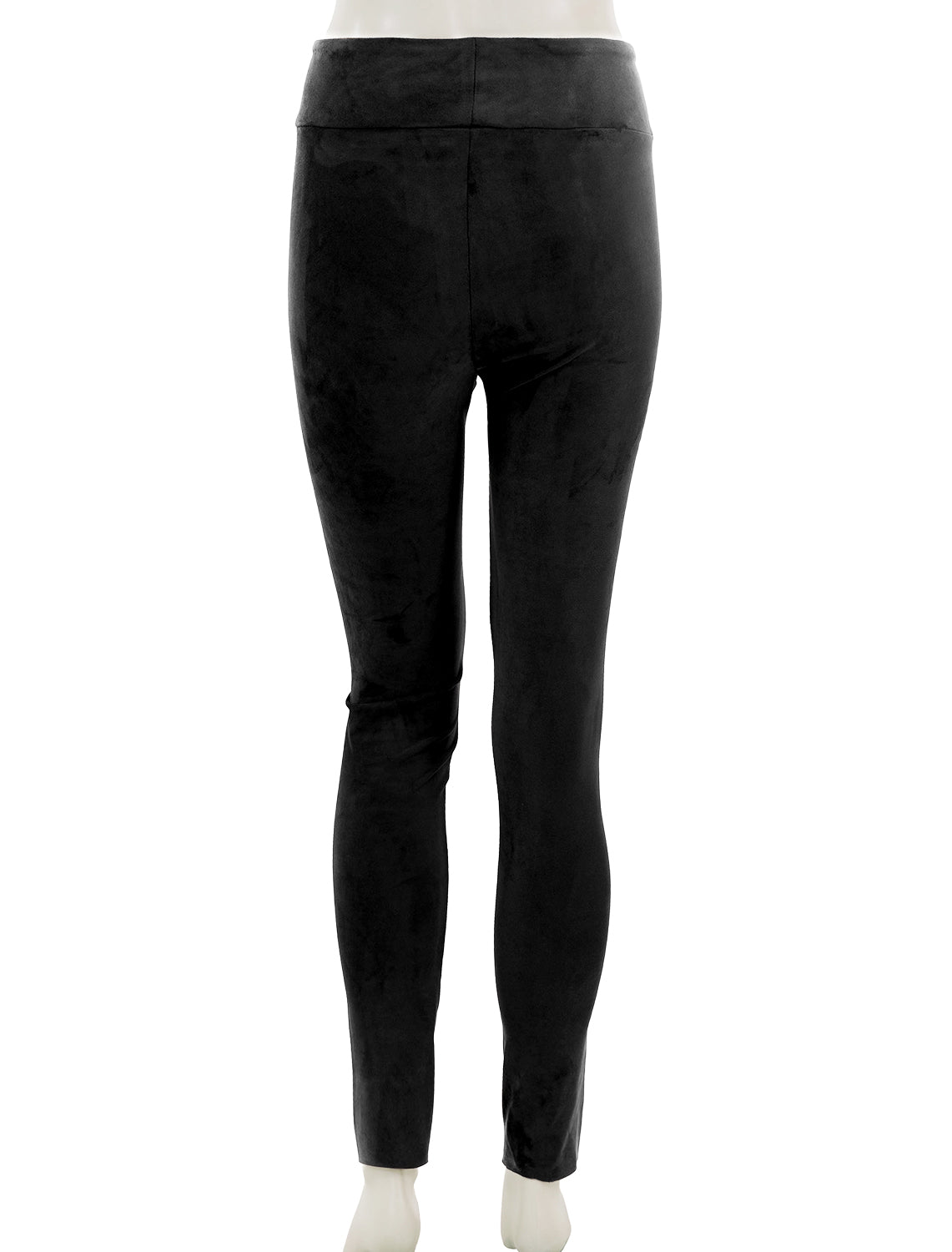 Black suede outlet leggings