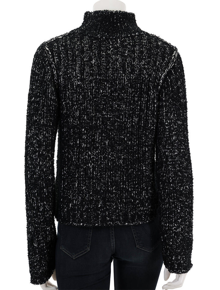 Back view of Steve Madden's Kirsten Sweater in Black Multi.