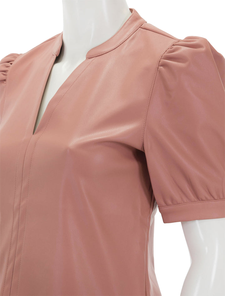 Close-up view of Steve Madden's jane top in rose.
