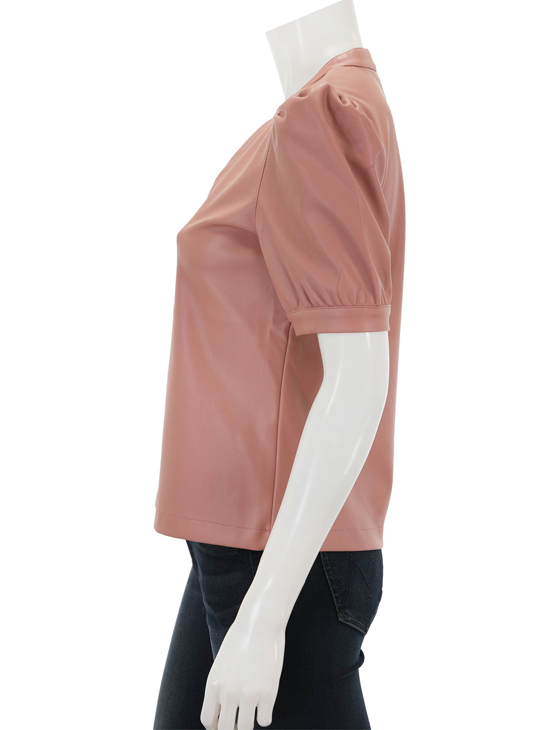 Side view of Steve Madden's jane top in rose.