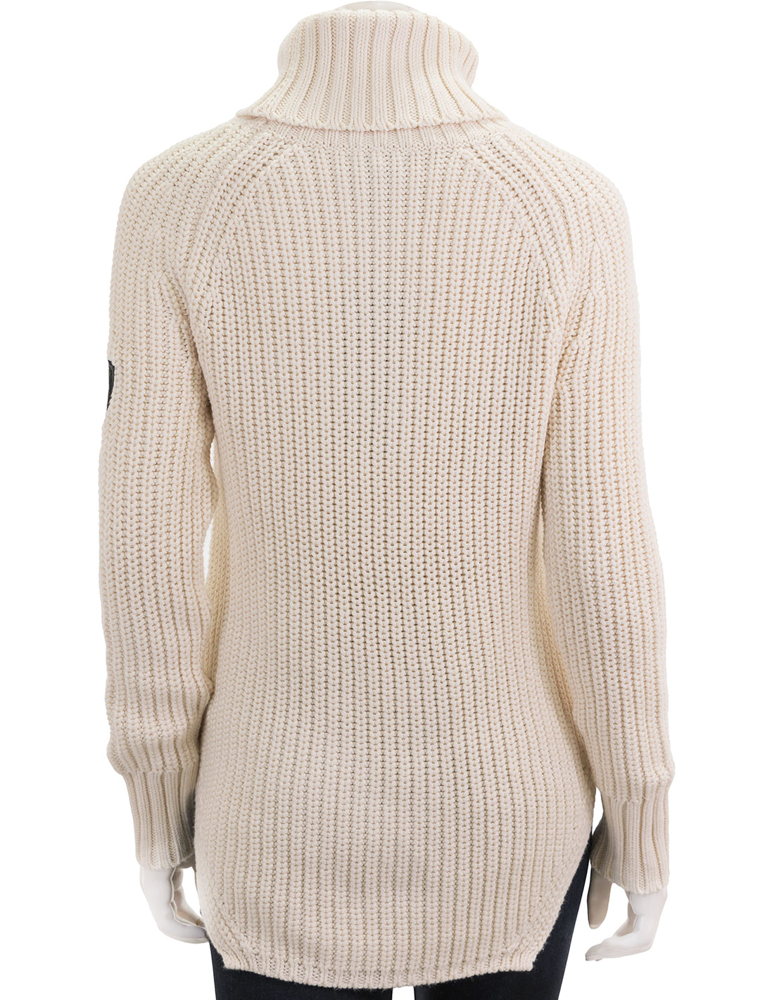 Back view of Alp N Rock's simone sweater in ivory.