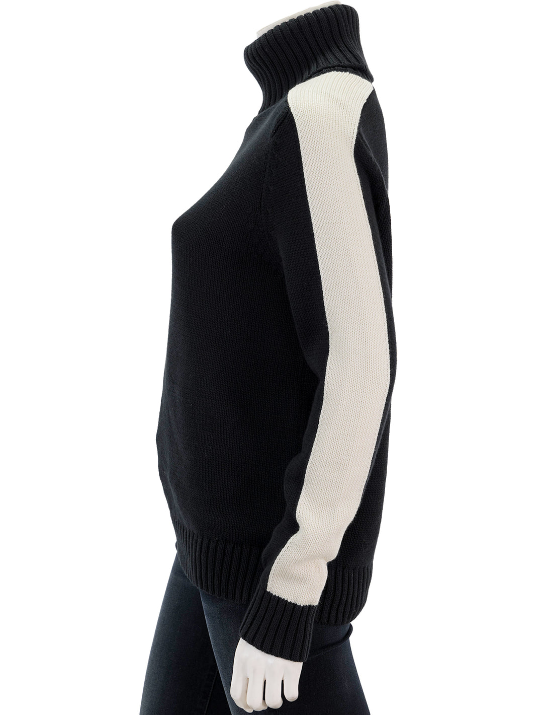 Side view of Alp N Rock's killian II sweater in black.