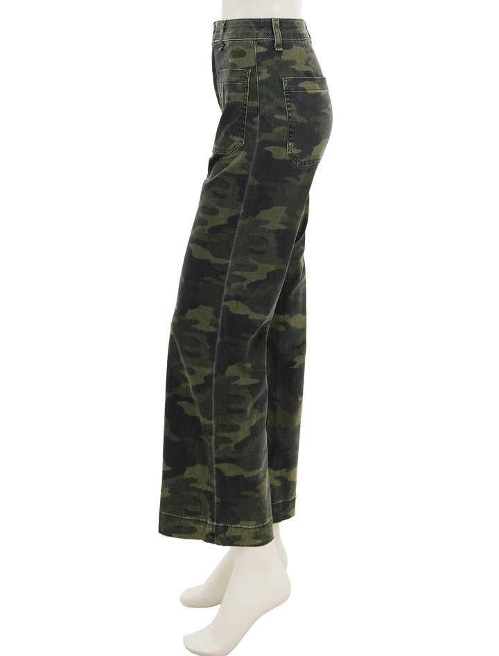 side view of sailor pant in camo