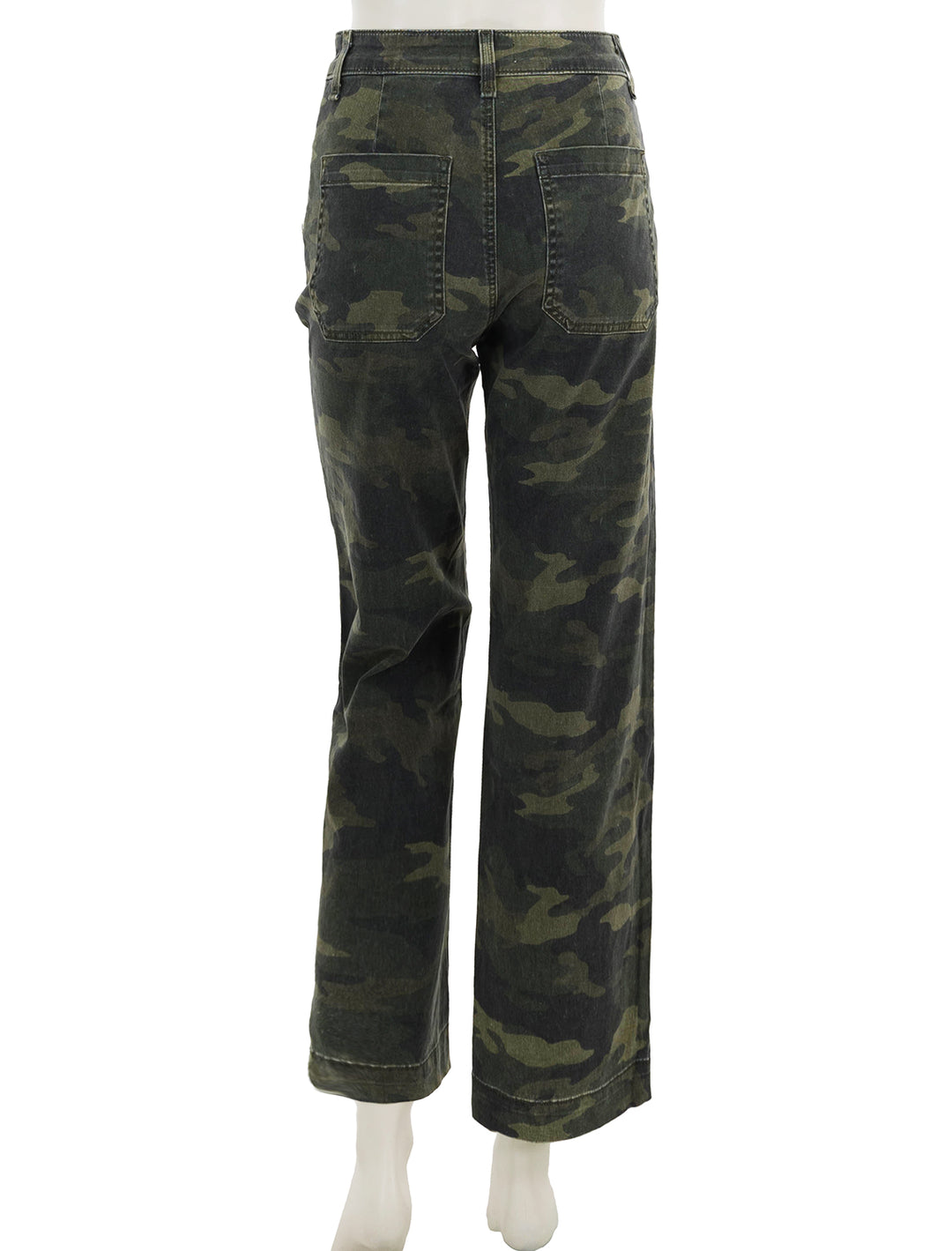back view of sailor pant in camo