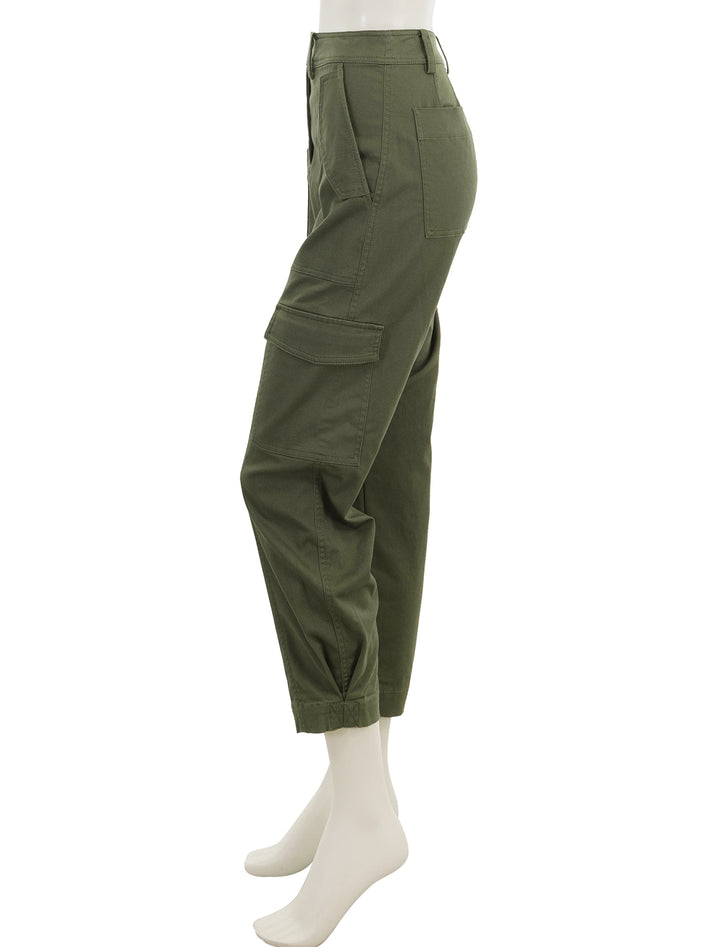 side view of elian pant in fatigue