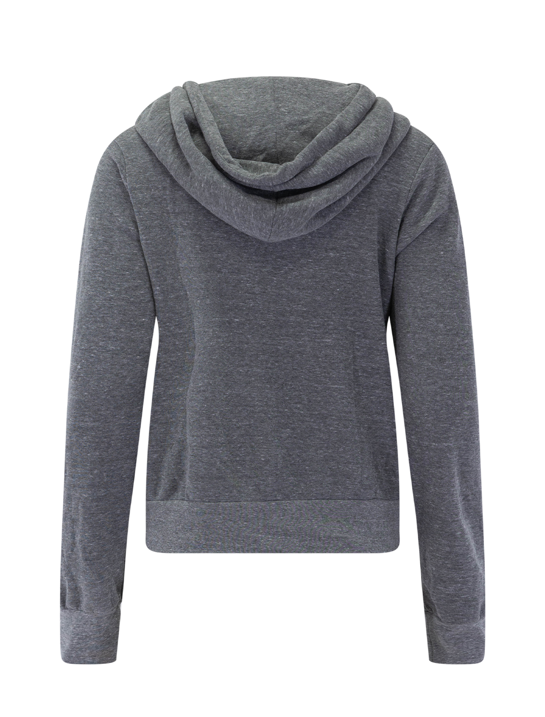 5 stripe zip hoodie in heather grey