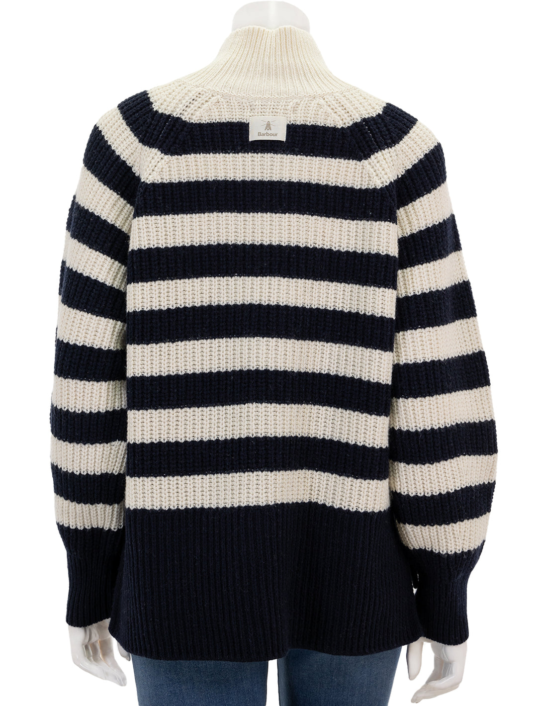 Back view of Barbour's silverdale pullover.