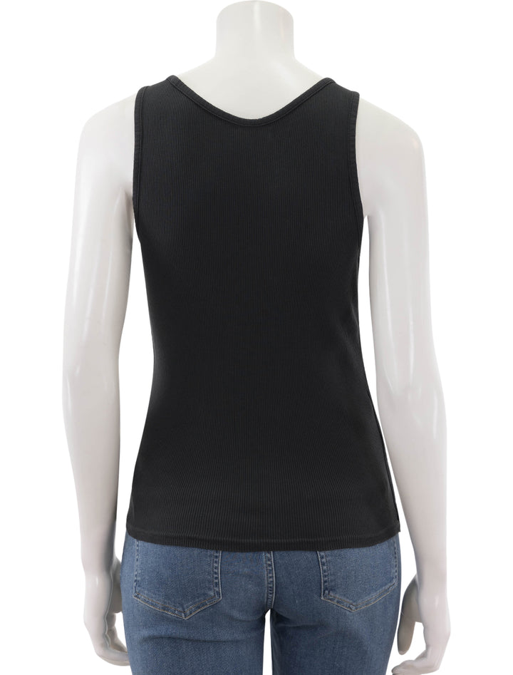 Back view of AMO's deeply tank in vintage black.