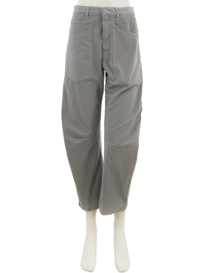 front view of shon pant in grey