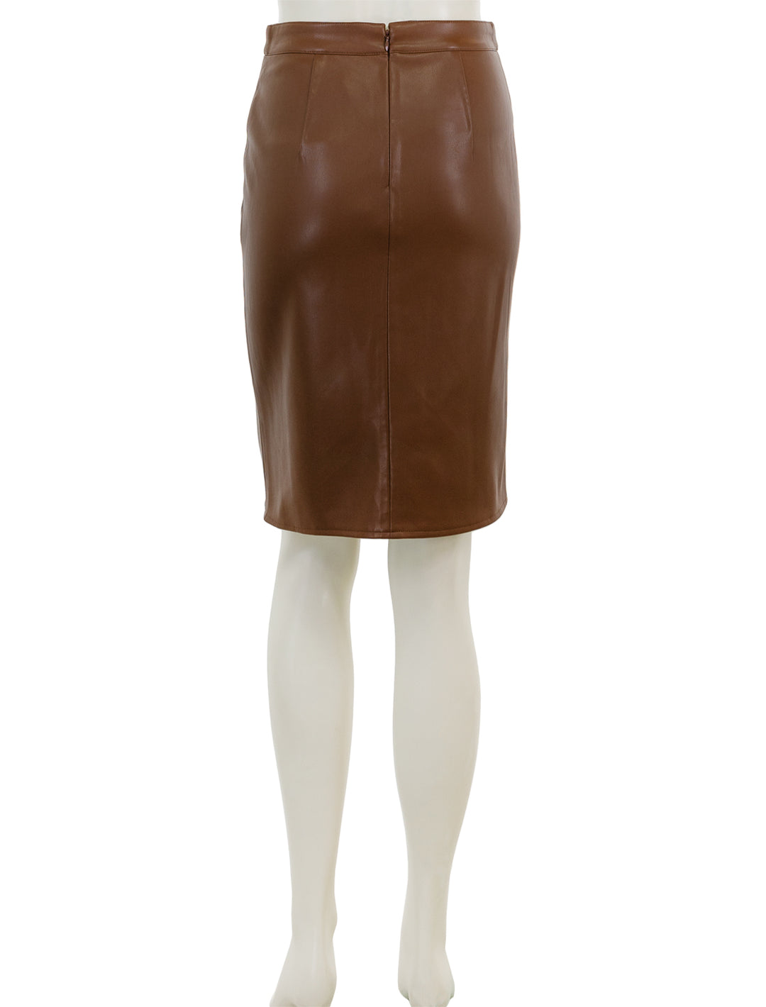 Back view of L'agence's amira pencil skirt in smoky quartz.