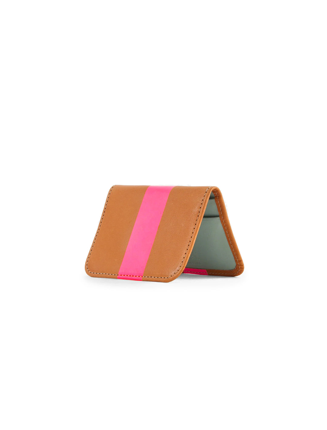 card case in natural rustic and neon stripe (2)