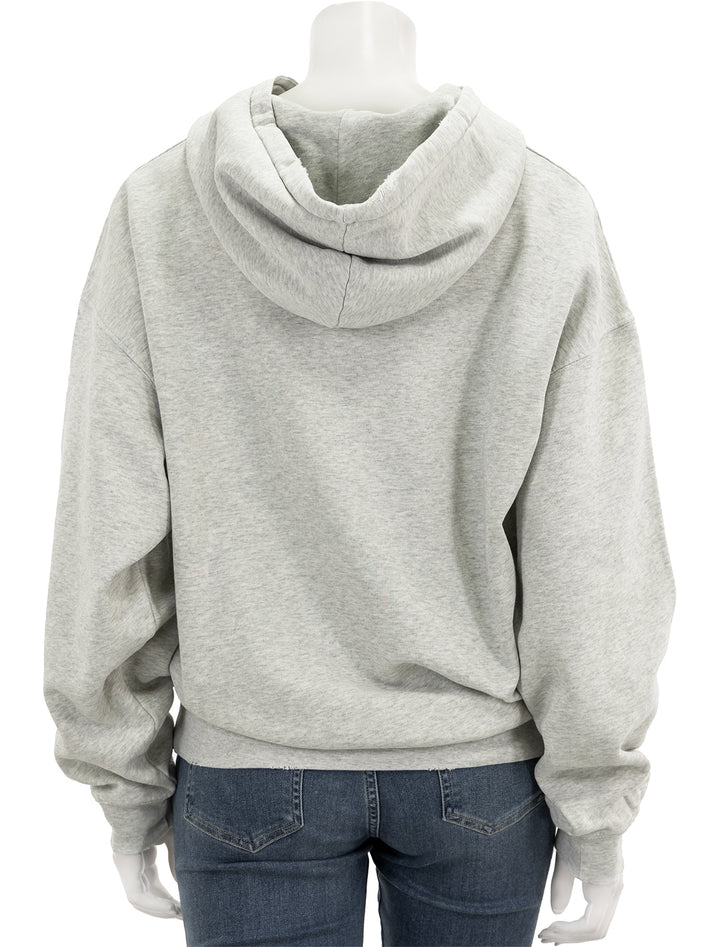 Back view of Anine Bing's harvey sweatshirt in heather grey.