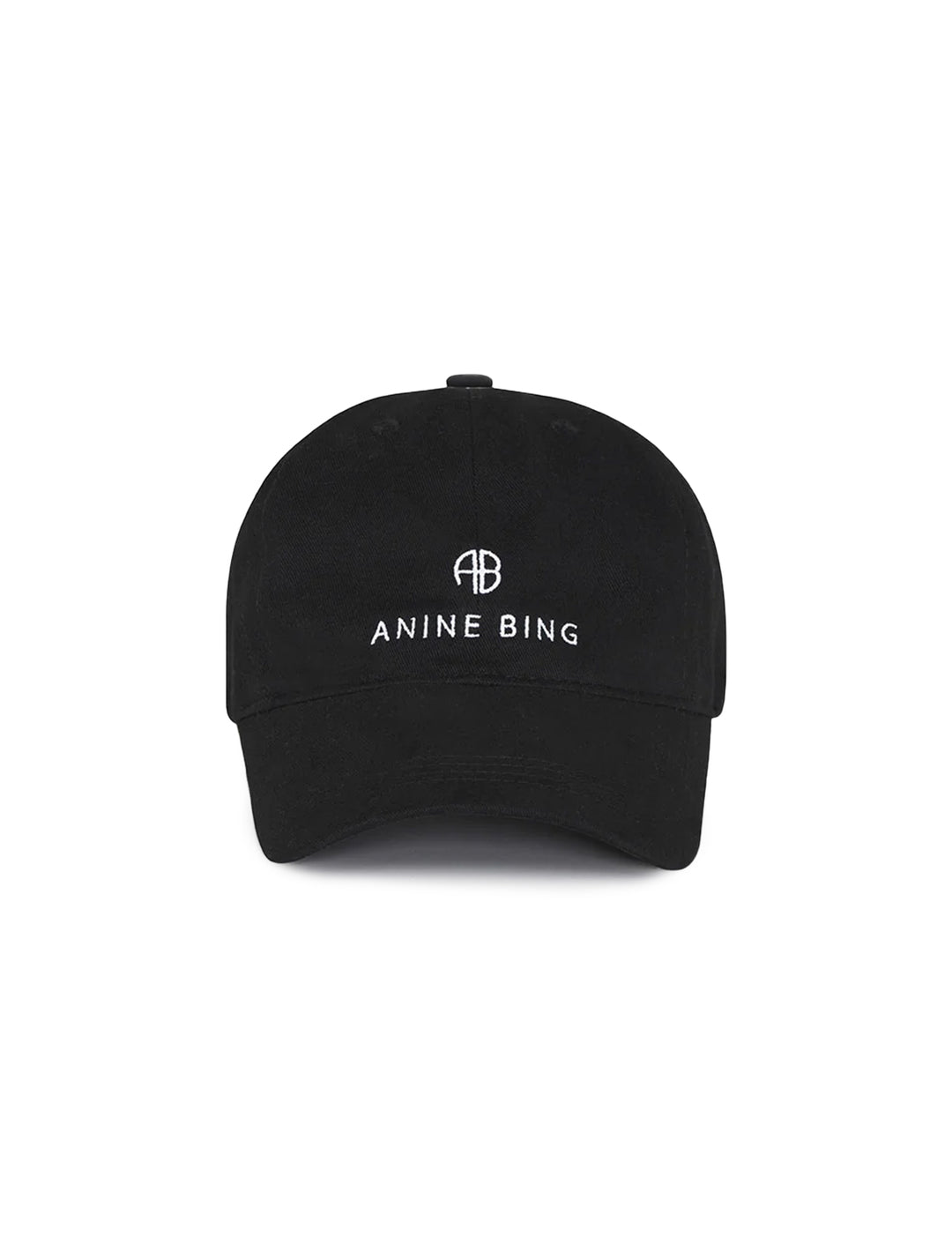 Front view of Anine Bing's jeremy baseball cap in black.
