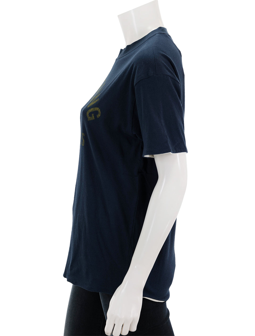 Side view of Anine Bing's reversible toni tee.