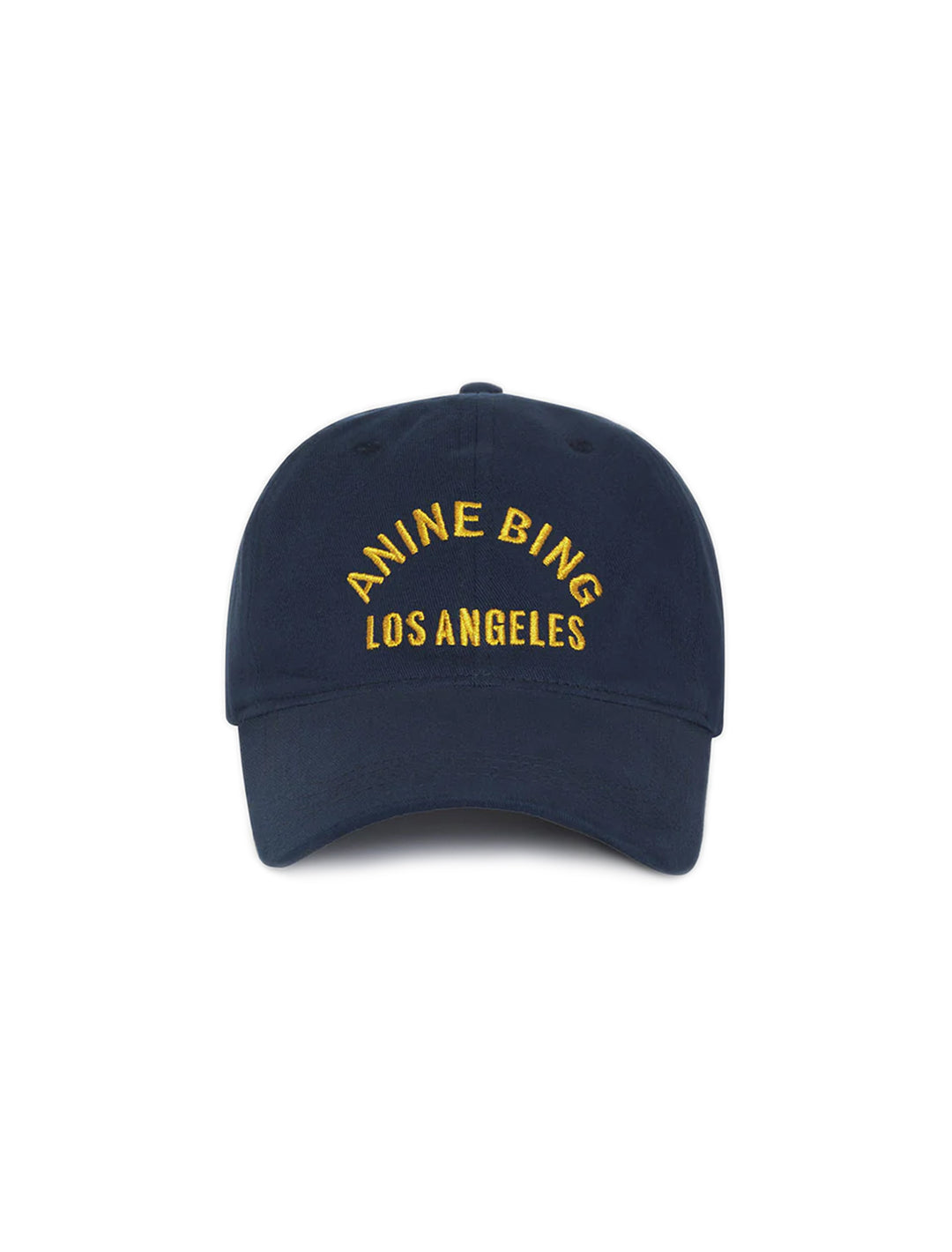 Front view of Anine Bing's jeremy baseball cap LA navy.