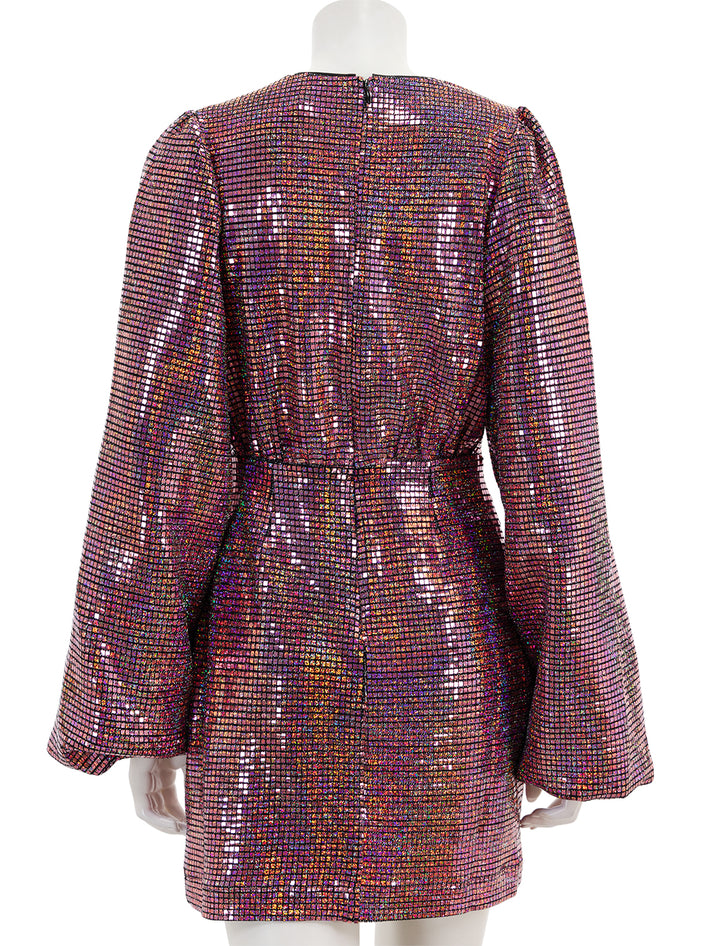 Back view of RHODE's isa disco dress.