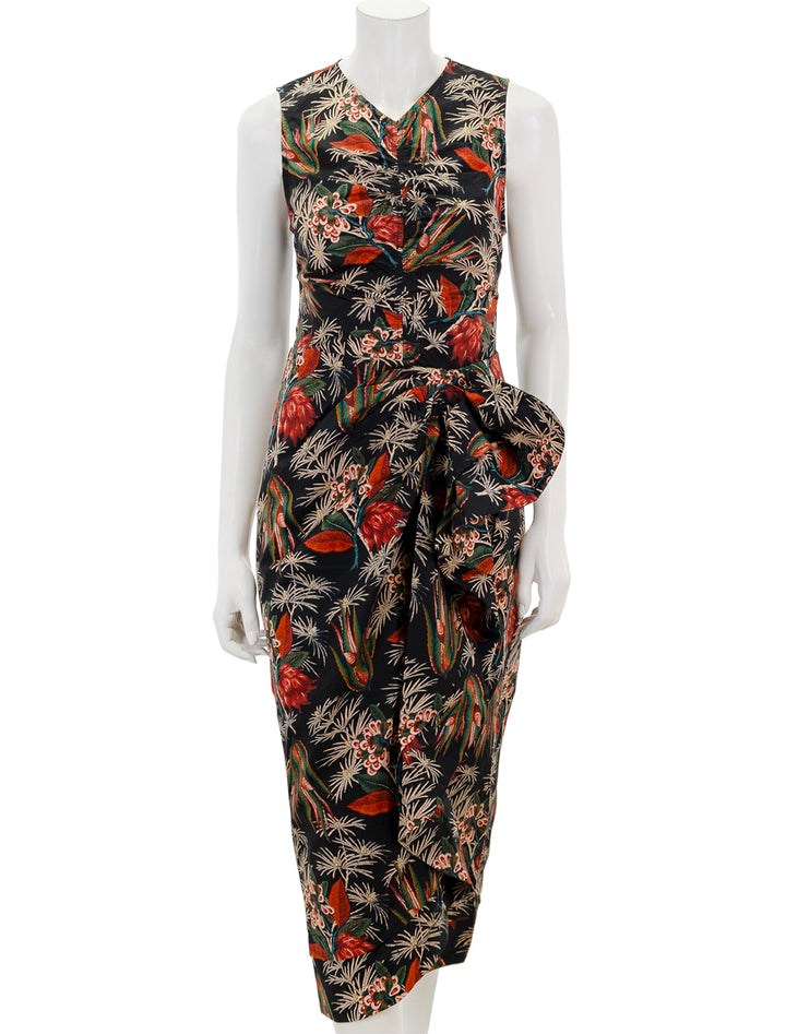 Front view of Ulla Johnson's edlyn dress in anthurium.