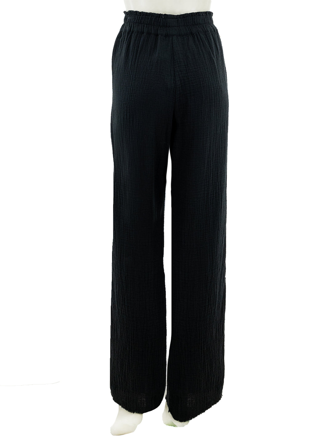 Back view of Rails' leon pant in black.