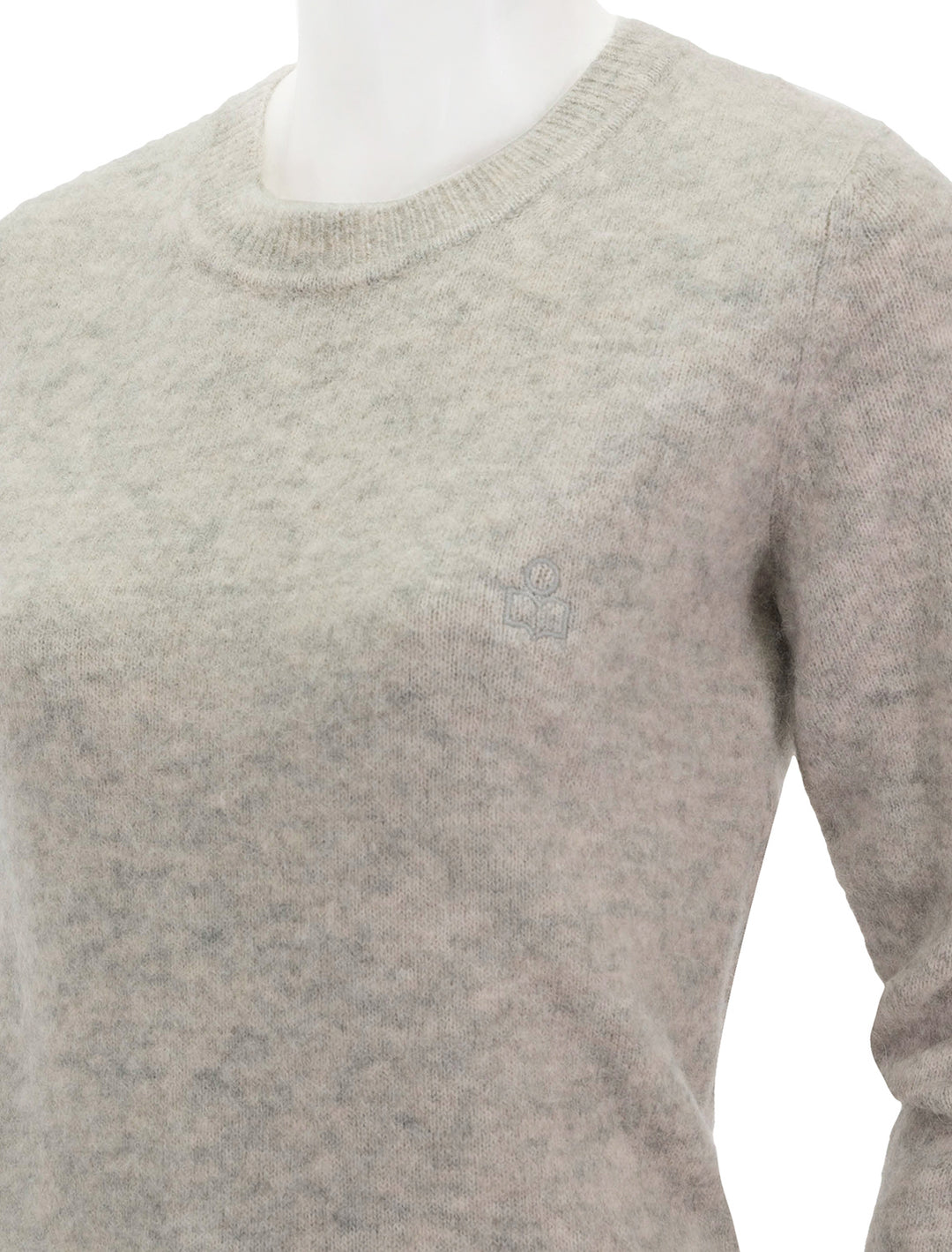 Close-up view of Isabel Marant Etoile's alais sweater in sand.