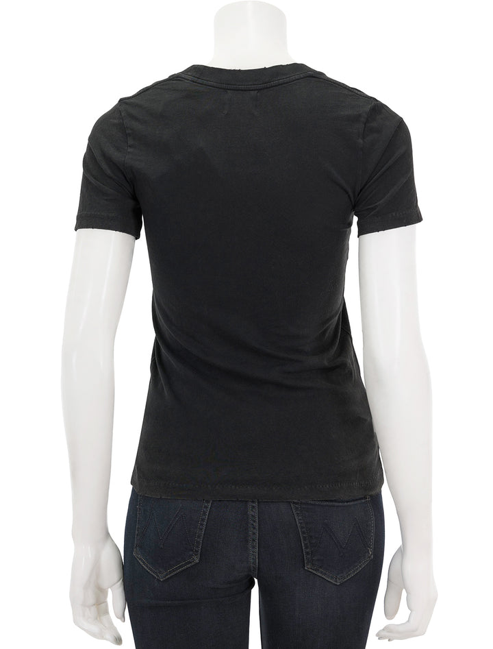 Back view of Isabel Marant Etoile's ziliani tee in faded black.
