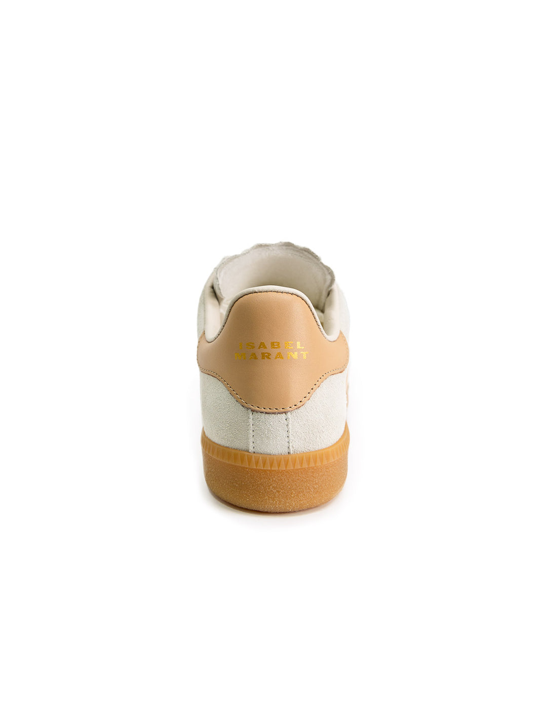 Back view of Isabel Marant Etoile's Beth Sneaker in Chalk and Beige.