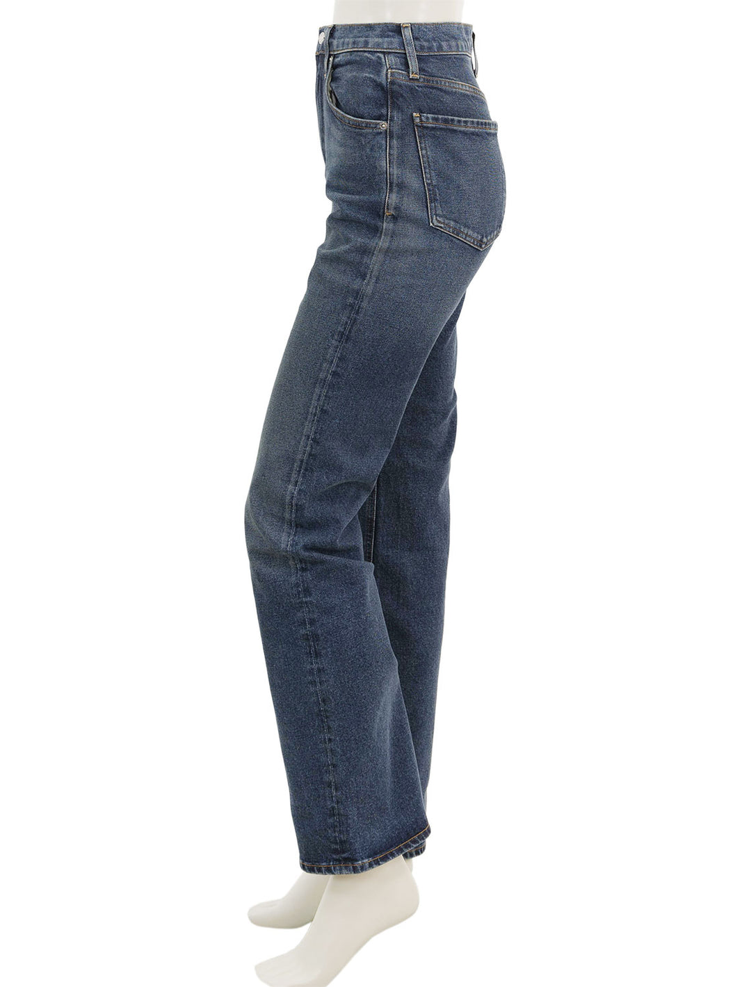 Side view of Citizens of Humanity's vidia bootcut in garnish.