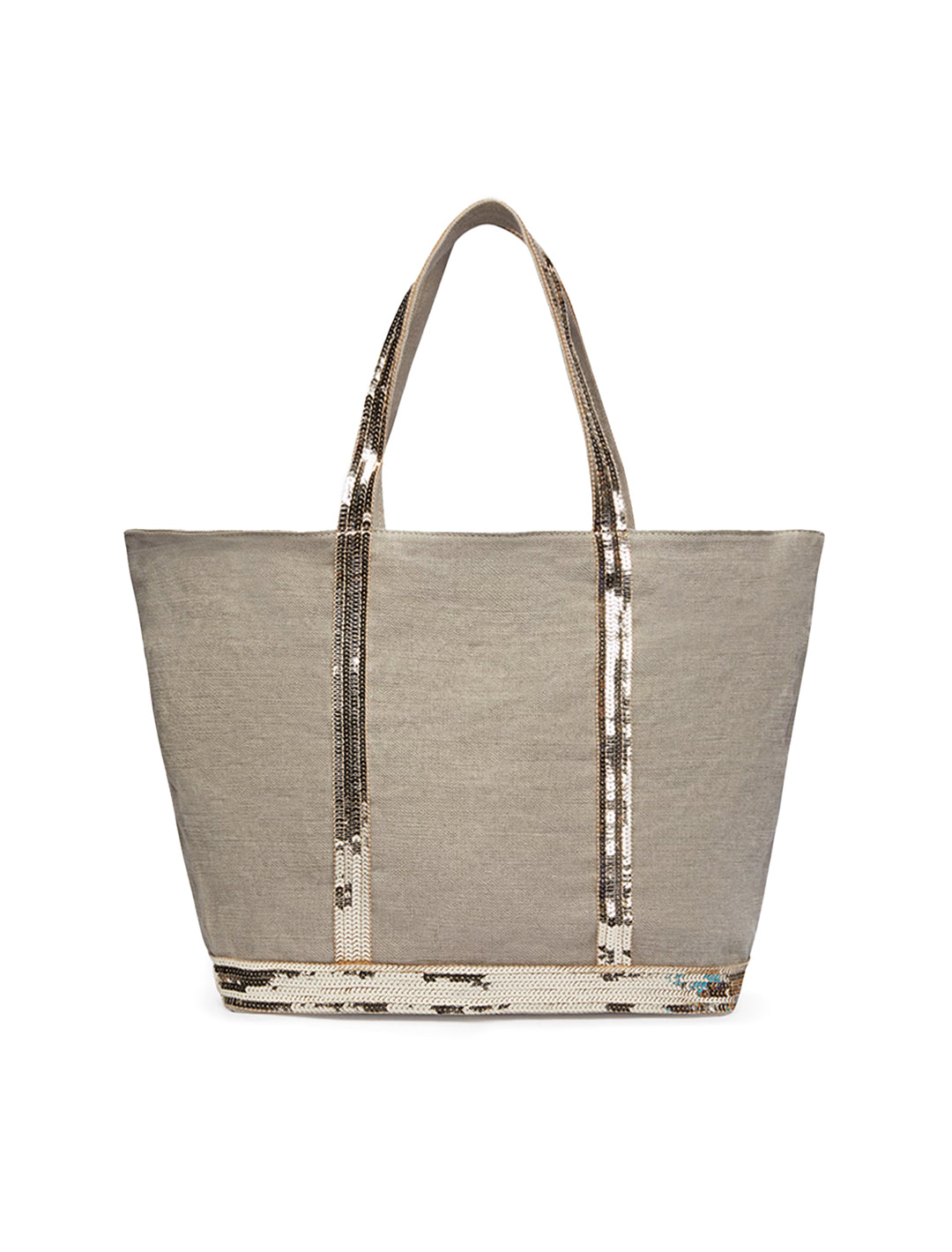 Front view of Vanessa Bruno's cabas large tote in sable.