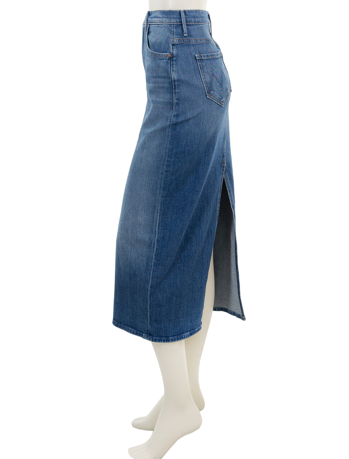 Side view of Mother Denim's the pencil pusher in new sheriff in town.