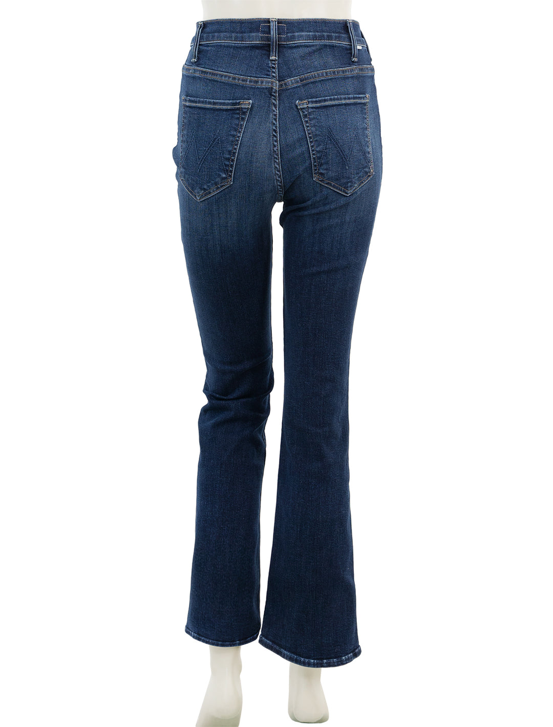 Back view of Mother Denim's the hustler ankle in howdy.