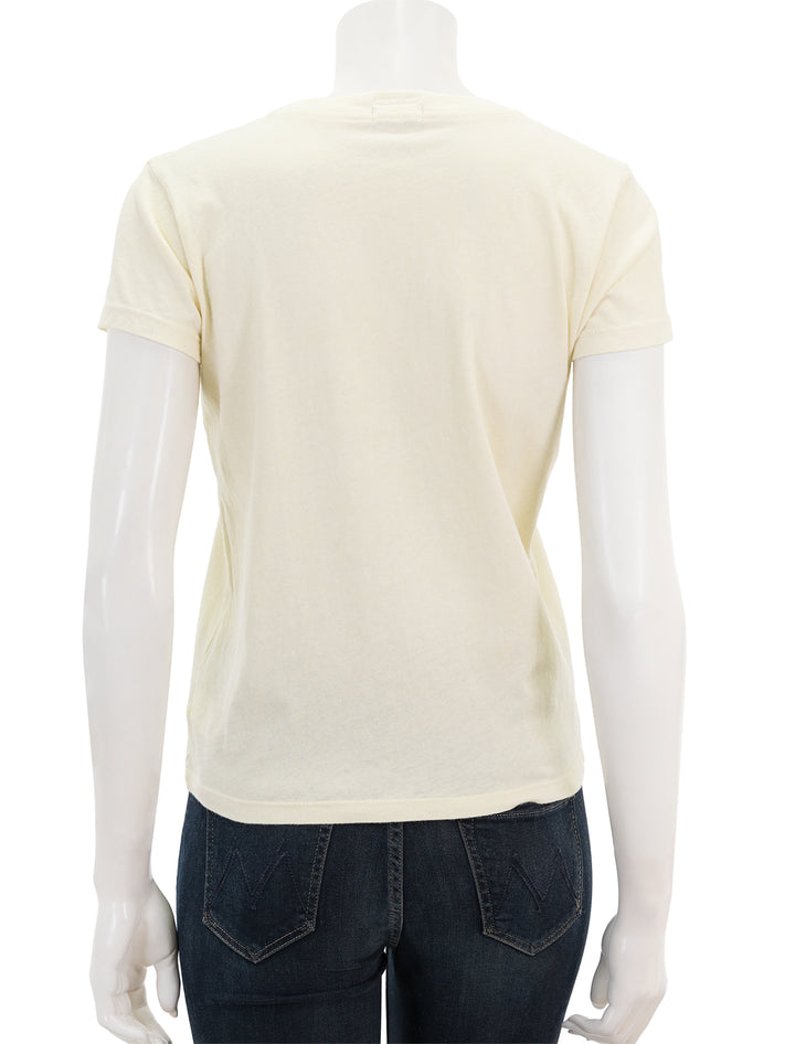 Back view of Mother Denim's the boxy goodie goodie in wild horses.