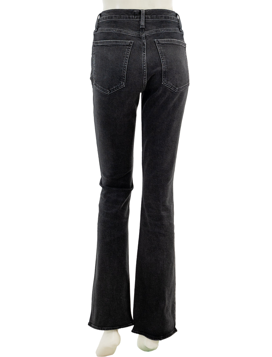 Back view of AGOLDE's nico high rise boot in hotline.
