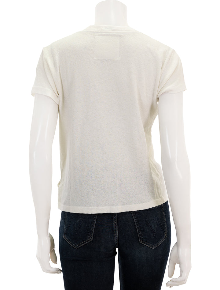 Back view of Mother Denim's the mother stack sinful.