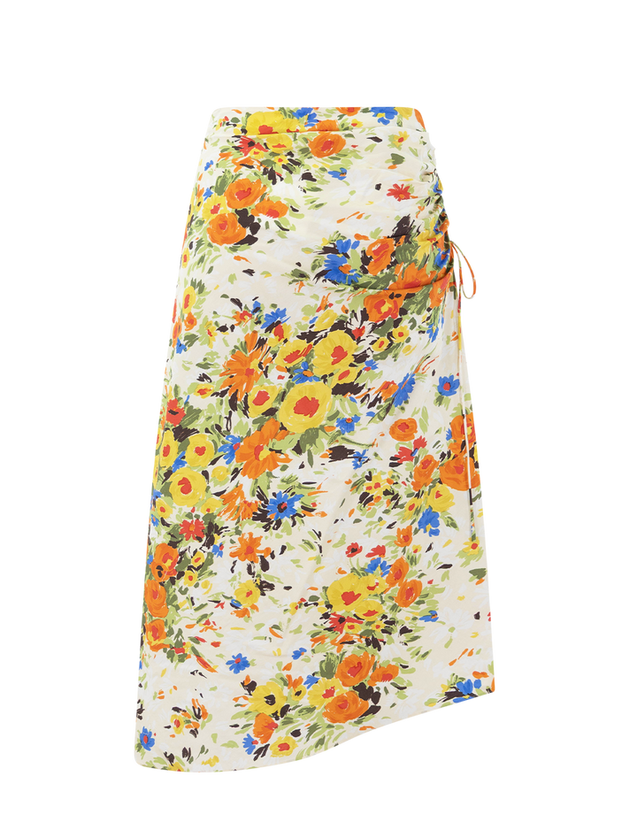 naomi skirt in butter and poppy floral