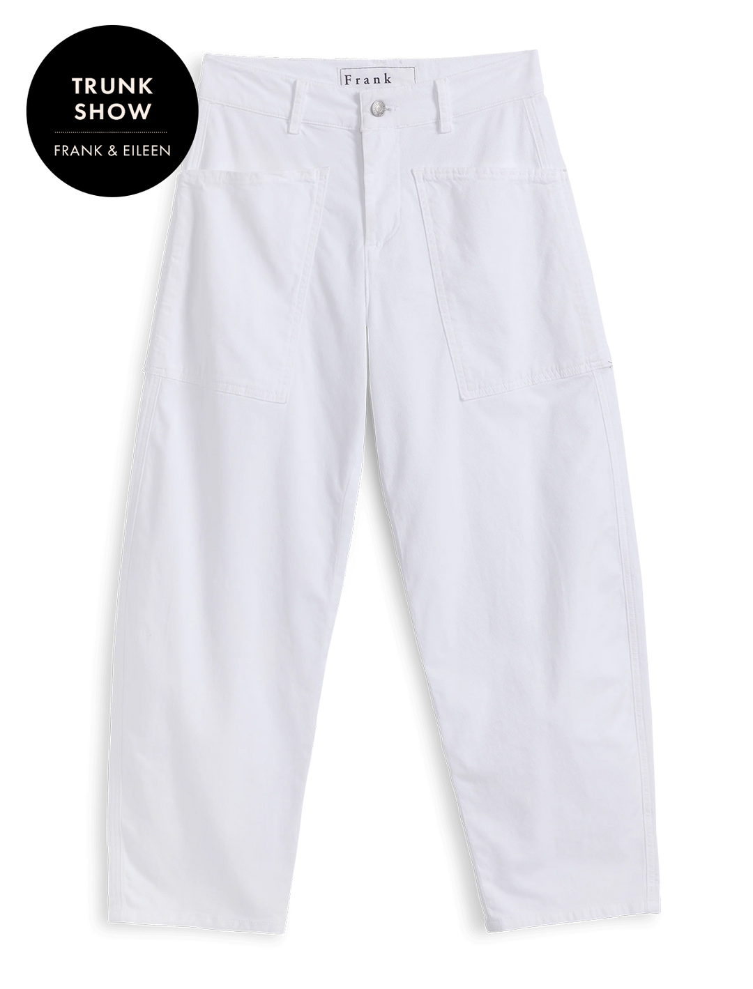 bray everyday barrel pant in white