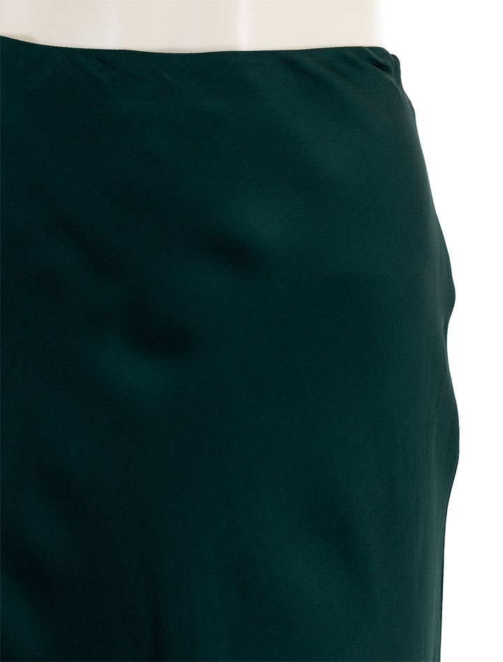 Close-up view of Velvet's aubree skirt in fern.