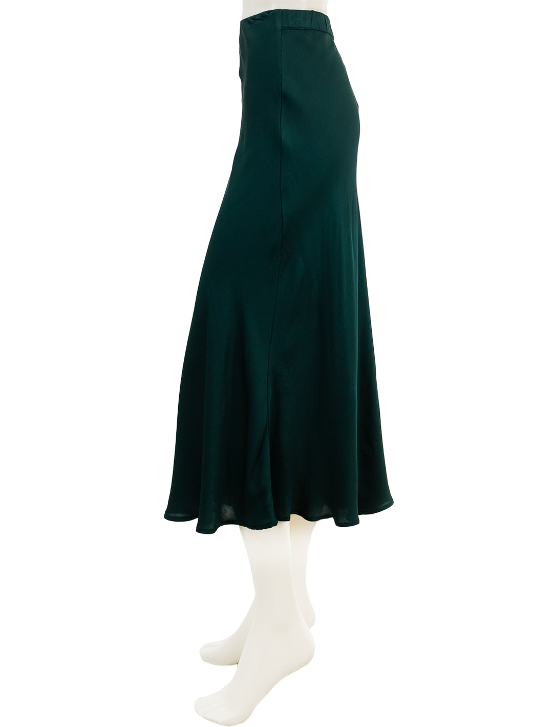 Side view of Velvet's aubree skirt in fern.