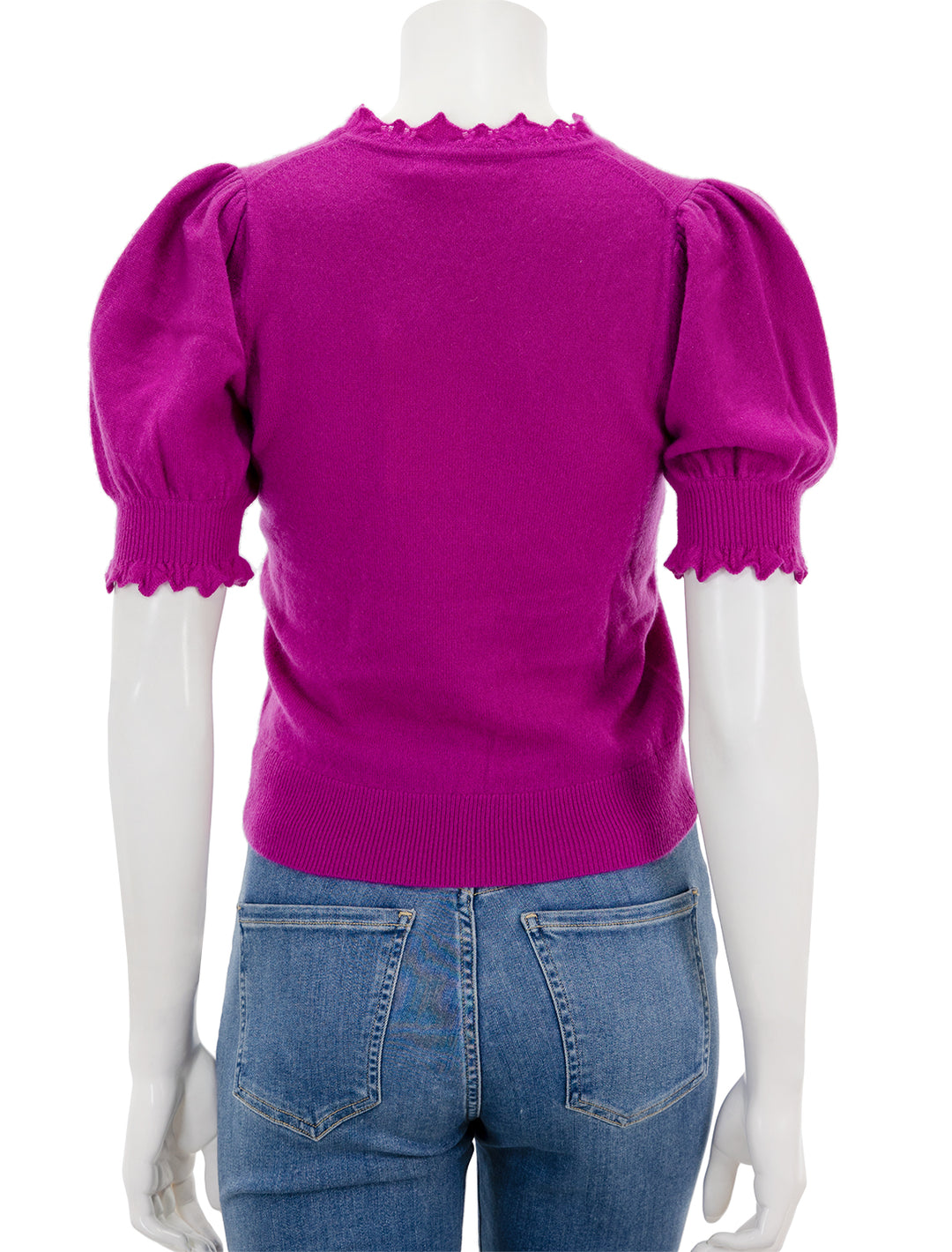 Back view of Ulla Johnson's lotta top in thistle.