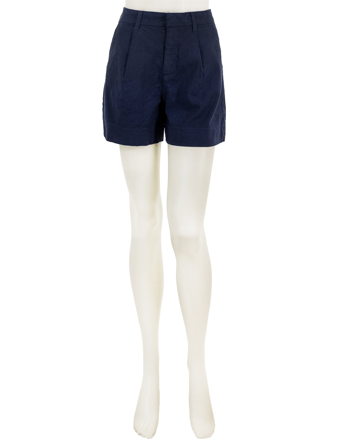Front view of Frank & Eileen's waterford walking short in navy.