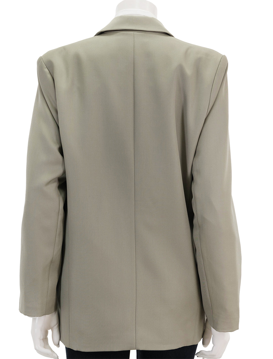 Back view of Anine Bing's quinn blazer in green khaki.