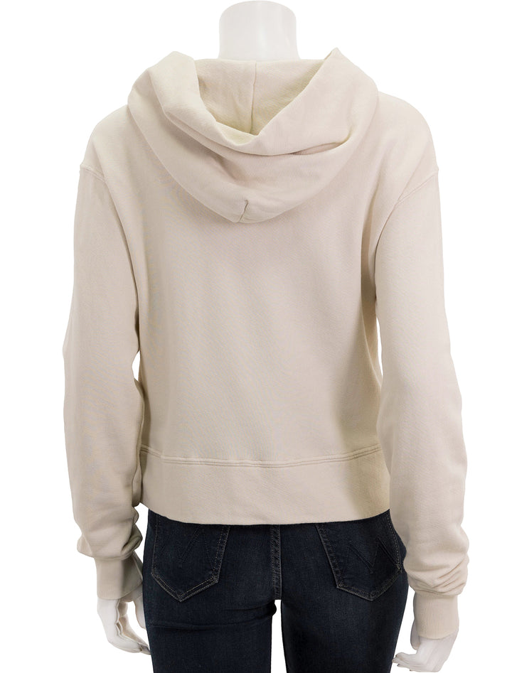 Back view of Perfectwhitetee's iggy hoodie in sugar.